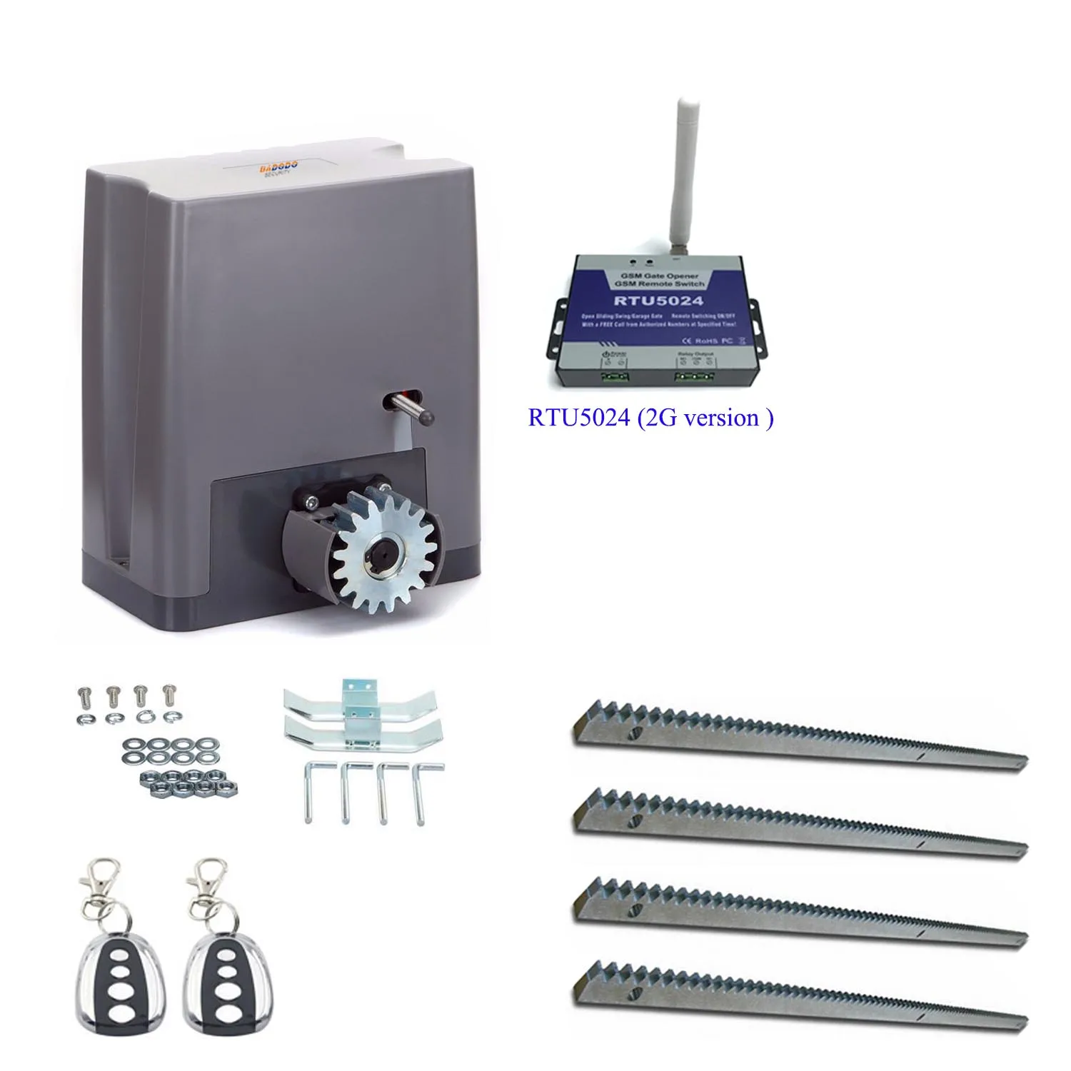Kit 7 AC220V водонепроницаемый 800 кг автоматический Электрический раздвижные ворота открывалка мотор операторы драйвер наборы с 4 м металлические стеллажи для домашней безопасности - Цвет: Kit 7