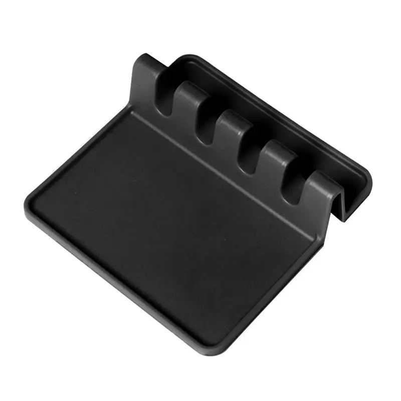 Black OBRKING силиконовые столовые приборы Rest Подставка под ложку держатель Подставка для кастрюльных крышек Кухня для хранения утвари Организатор ложка отдых стенд Кухня инструмент - Цвет: Black