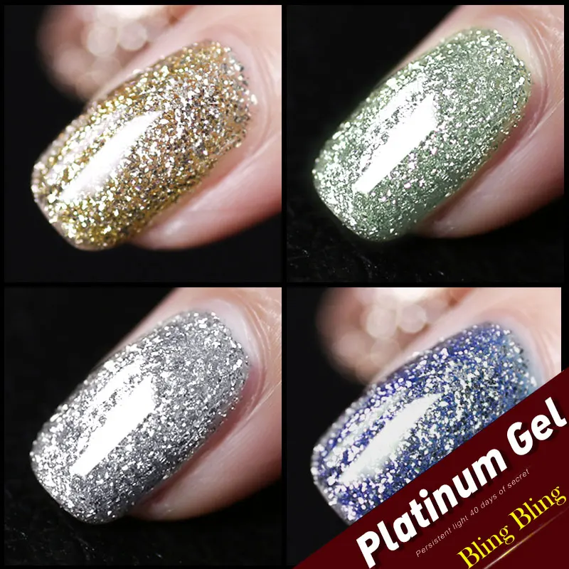 Гель лак для ногтей 1кг bing glitter platinum gel lakiery hybrydowe oje gellak semipermanente soak off unha долговечный