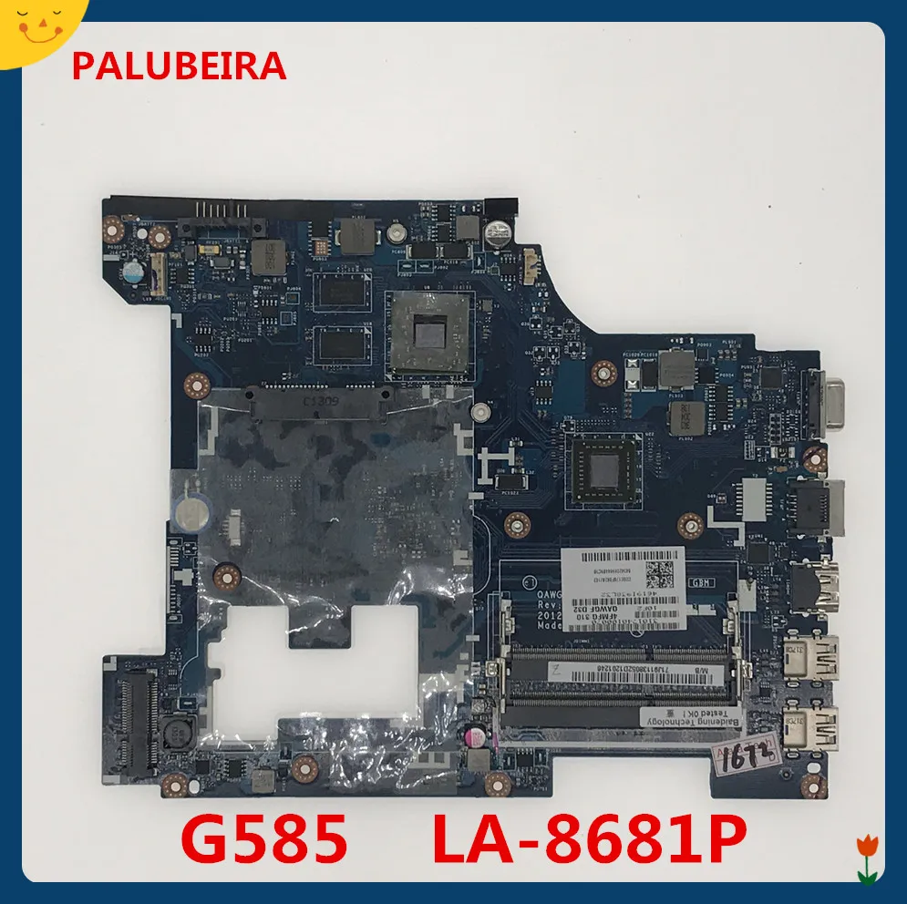 QAWGE LA-8681P (с GPU-сторонние микросхемы) Материнская плата для ноутбука Lenovo ideapad G585