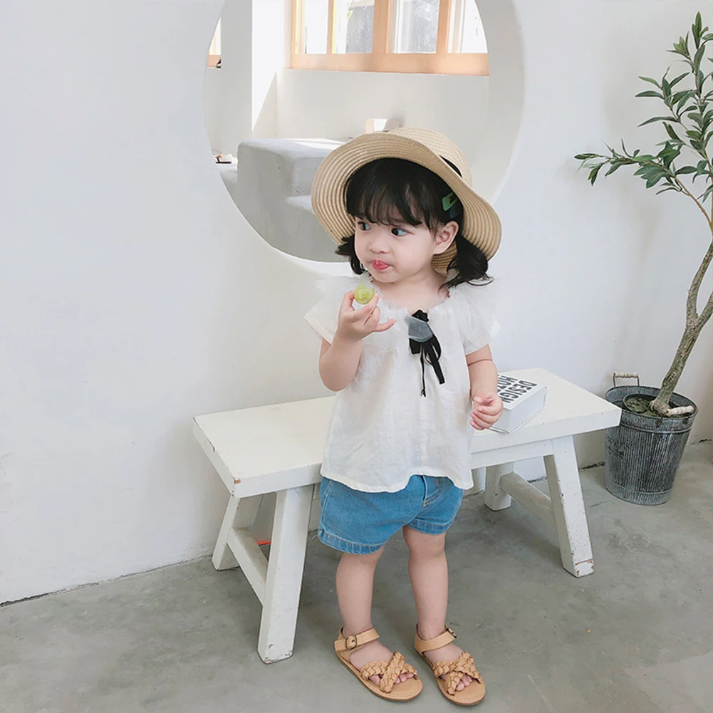 Одежда для малышей милые детские футболки маленьких девочек милая летняя