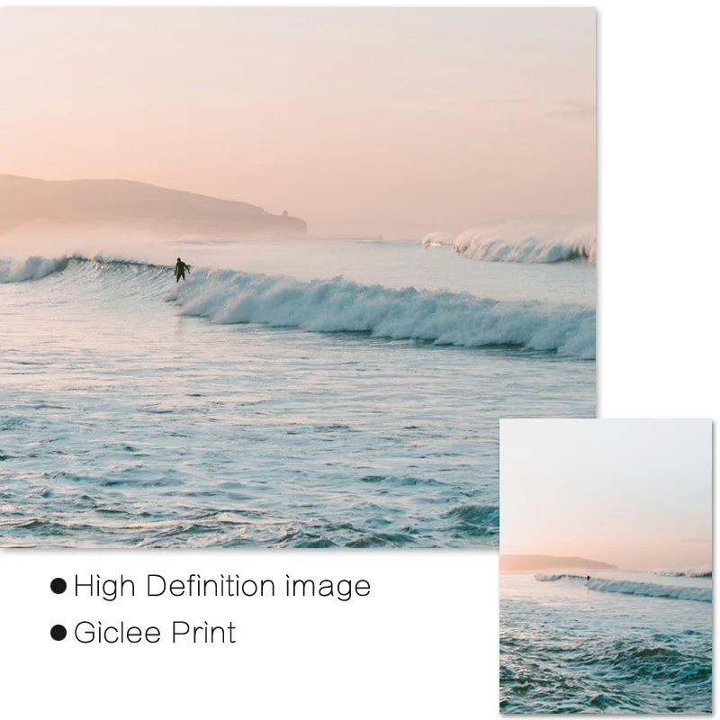 Калифорния серфинг художественные принты пляжная стена летняя печать закат