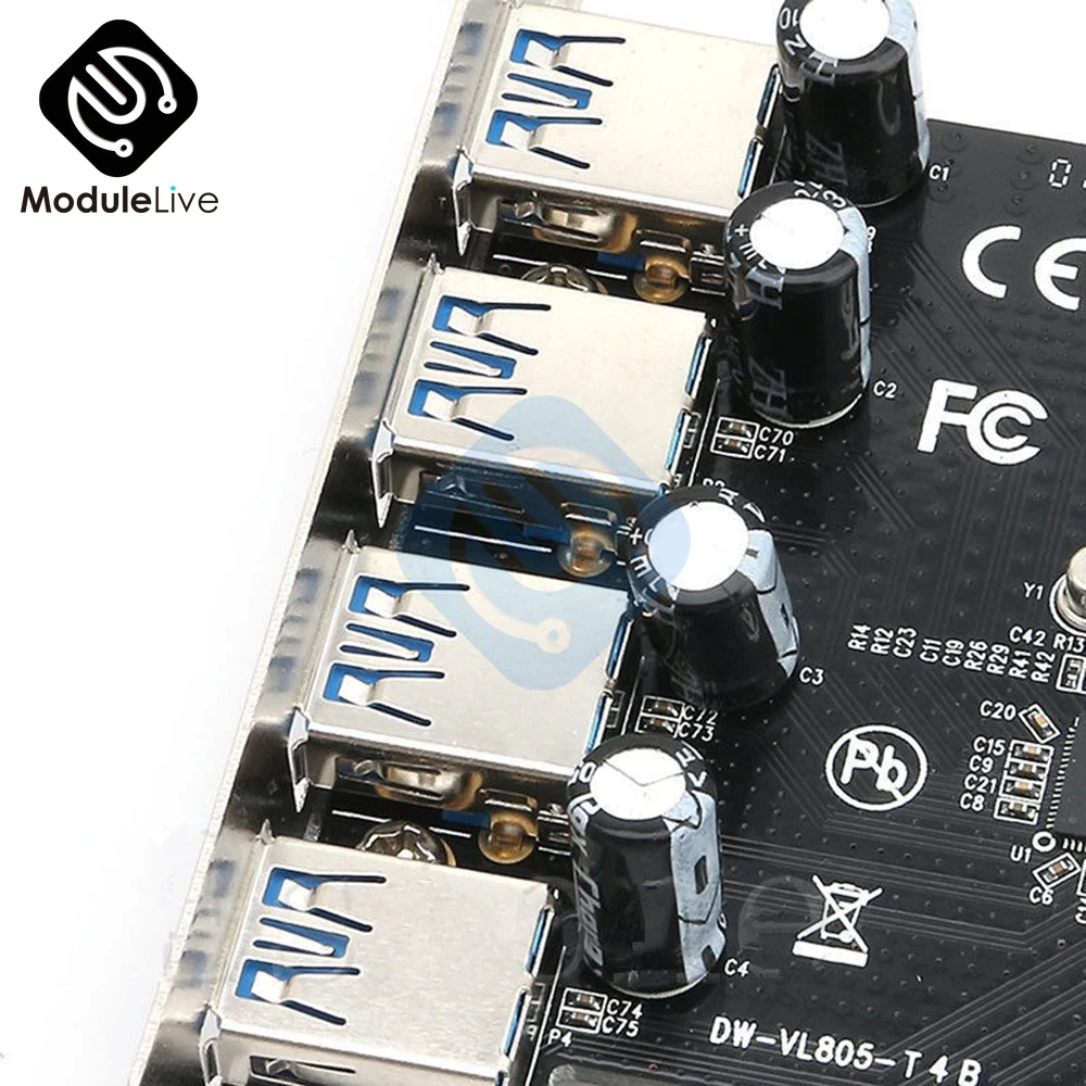 Карта расширения PCI E Express с 4 портами SuperSpeed USB 3 0 e адаптер для Mac Pro|card card|card usbcard adapter |