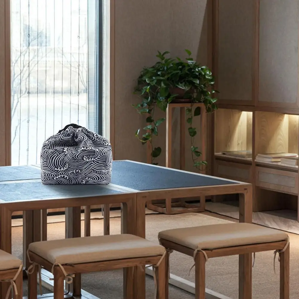 Японская Сумка тоут Bento Портативный Ланч бокс дорожный мешок для хранения чая и