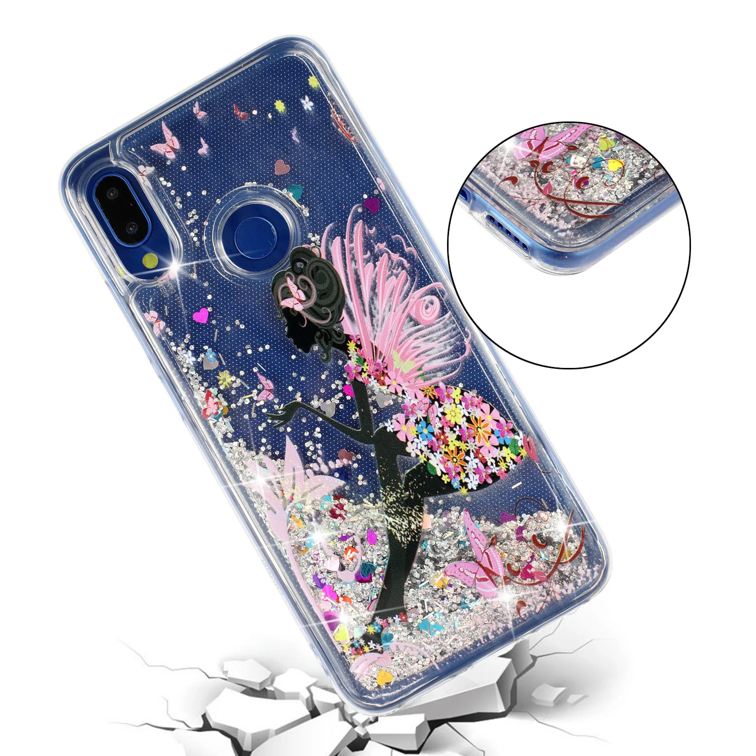 Xiao mi Red mi Note 7 Блестящий с жидкостью зыбучий песок чехол для телефона Xao mi Xio mi Red mi Note 7 красный mi Note7 Pro Мягкий ТПУ силиконовый чехол