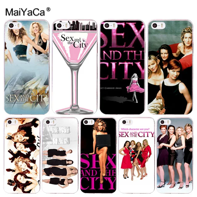 MaiYaCa Sex and the City girl для iPhone 4S SE 5C 5S 6S Plus X XR XS MAX Samsung черный мягкий чехол телефона