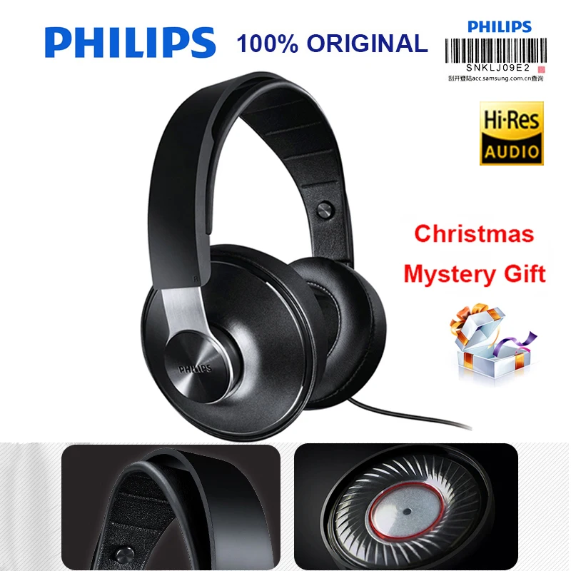 Philips SHP8000 профессиональные наушники с длинным проводом микрофон управление