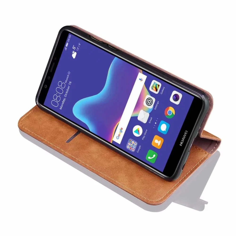 Ретро Классический Стенд кошелек кожаный чехол флип для huawei P30 P20 Lite Pro Honor 8A 10I Y9 8X случае honor 7A Pro с магнитной