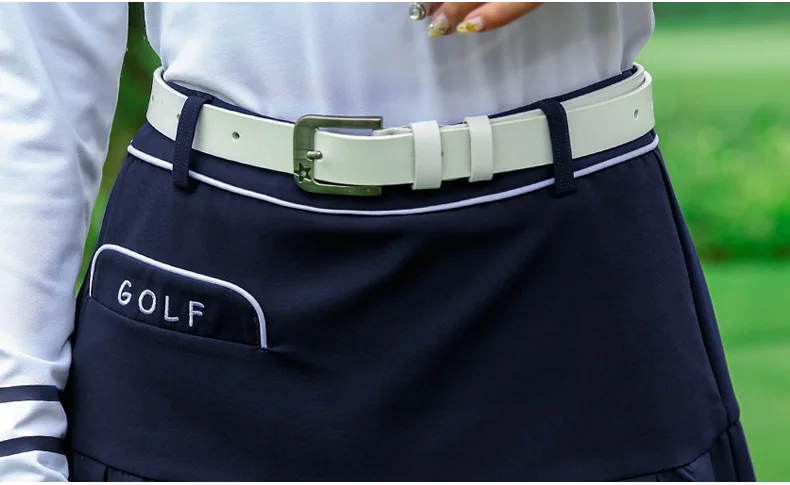 Одежда для гольфа PGM Осень-зима женская футболка с длинным рукавом короткая юбка