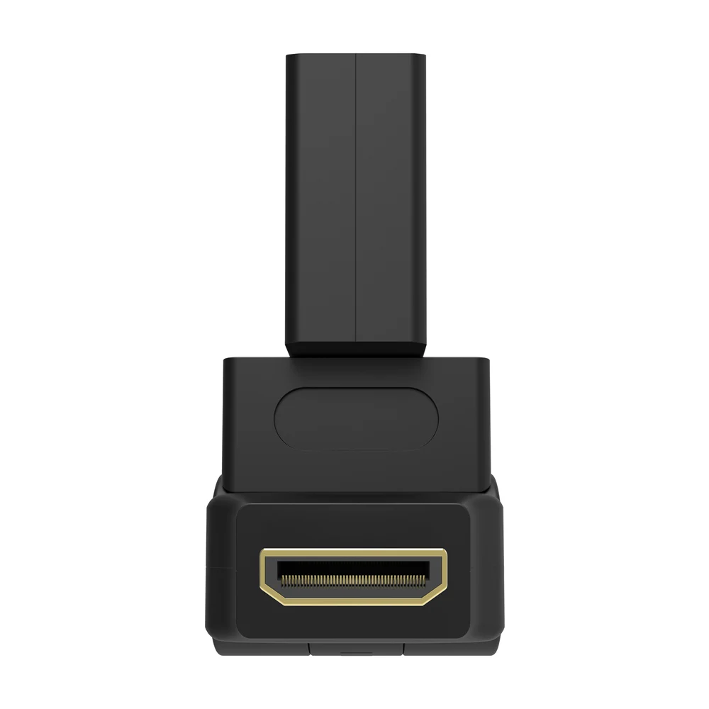 360 градусов угол Ethernet 1,4 в hdmi адаптер Mini HDMI в HDMI Женский адаптер конвертер для планшетных ПК ТВ камеры мобильного телефона