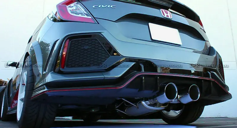 Карбоновый OEM Диффузор для FK8 CIVIC TYPE R OEM стекловолокно/FRP задний диффузор обшивка для Civic FK8 гоночная часть