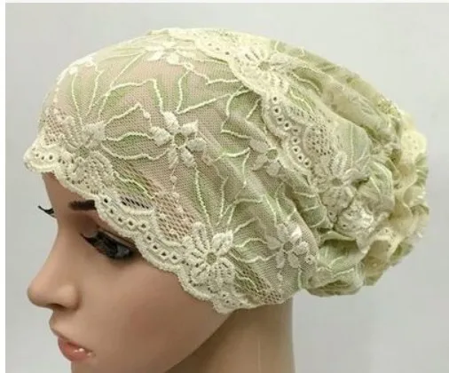 (20 шт./лот) 2019 Новый мусульманский головной убор с цветочным кружевом TT076|hat light|hijab