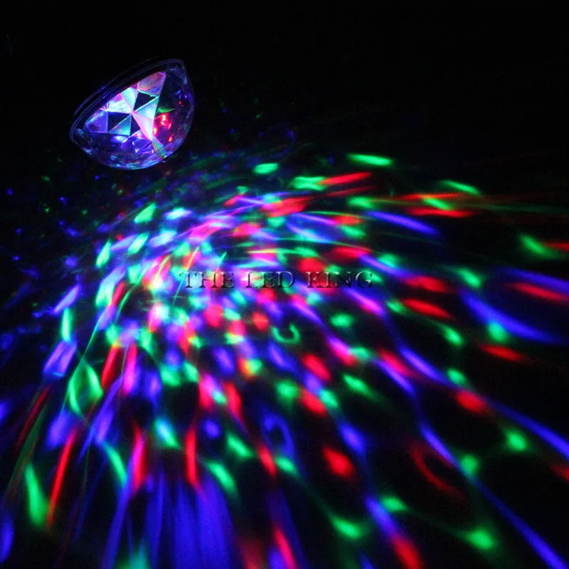 Миниатюрный Хрустальный волшебный шар RGB 6 Вт 12 светодиодный сценический
