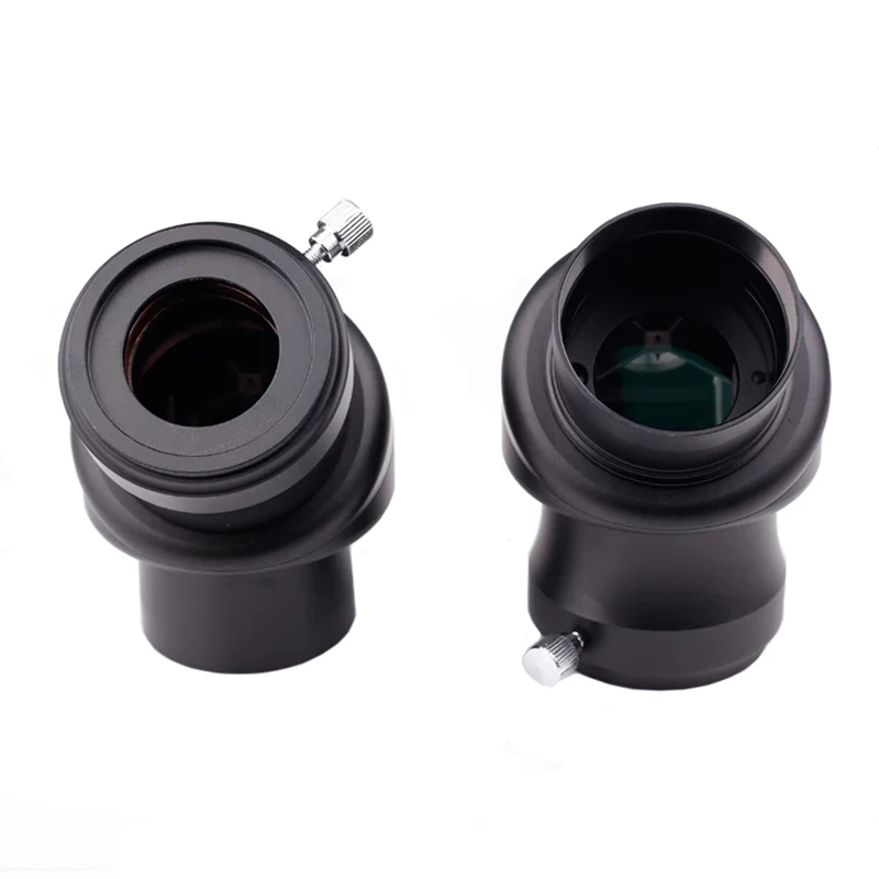 New 2" Erecting Image Prism 45 Degree Metal Diagonal Corner Zenith Mirror Adapter Astronomical Telescope Eyepiece with Black Bag |