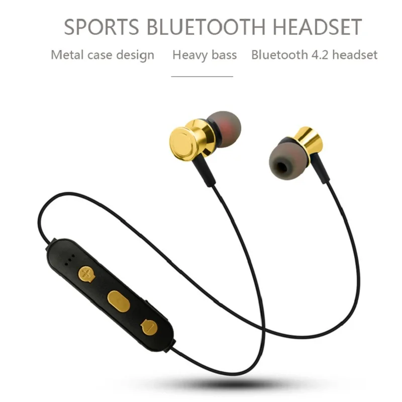 Наушники вкладыши для спорта бега стерео магнитные bluetooth наушники Audifonos Para Celular с