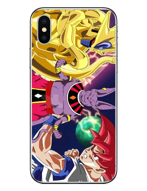 Драконий жемчуг драгонбол z Жесткий ПК чехлы для телефонов iPhone X 10 goku чехол 5 5S SE 6 6S