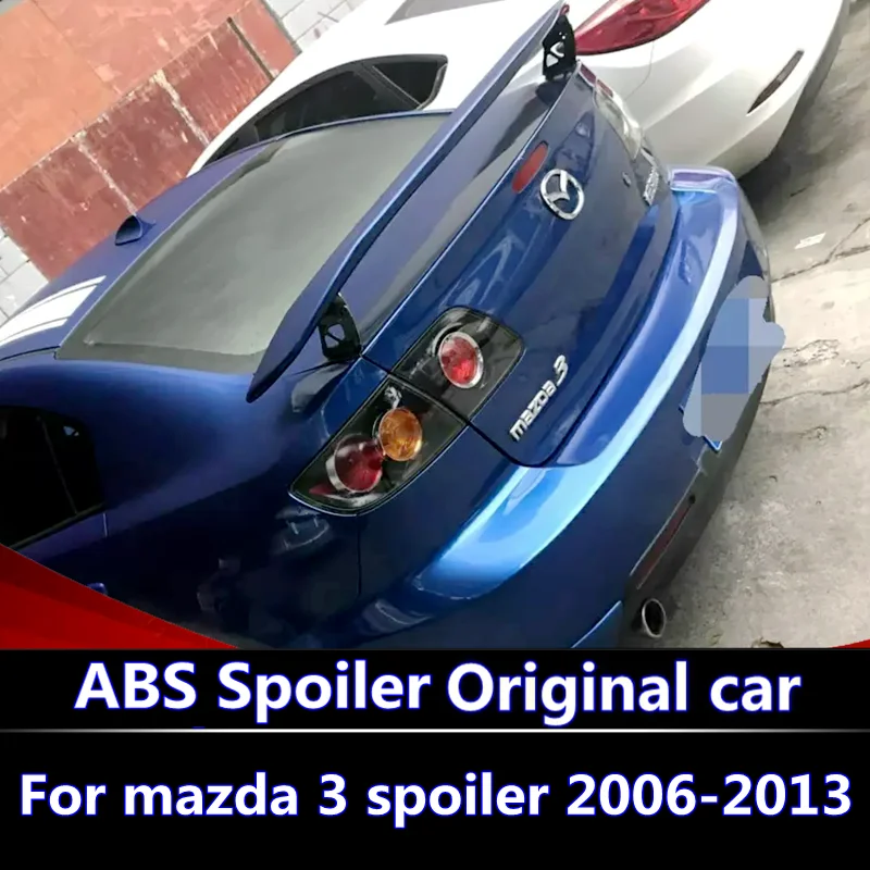Для Mazda 3 2006 2007 2008 2009 2010 2011 2012 2013 спойлер высокого качества ABS Материал заднее крыло