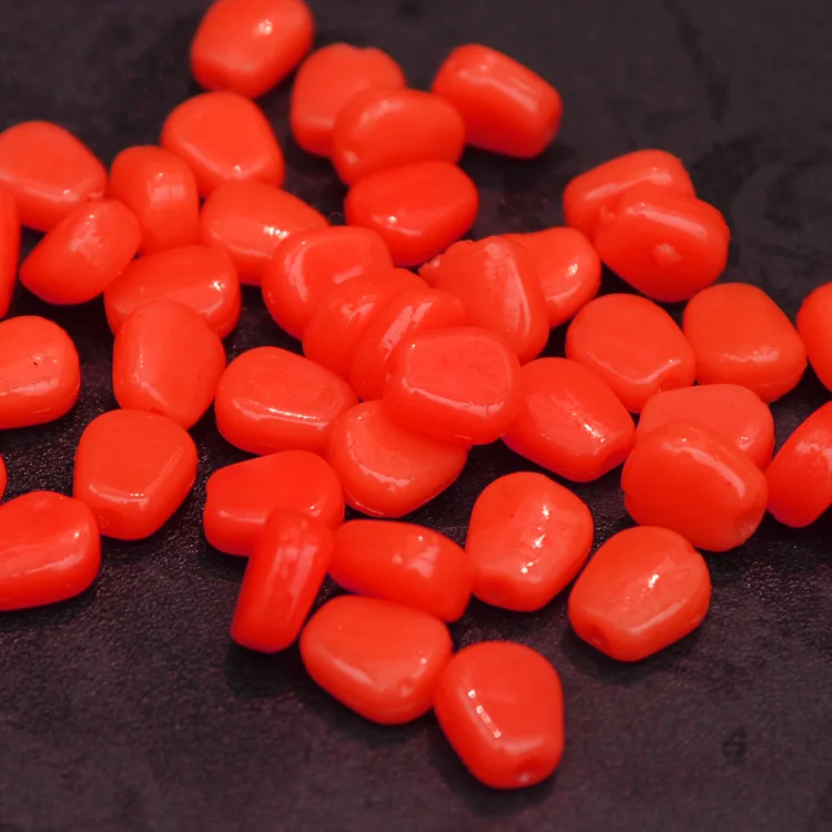 100 шт./лот желтая и красная поп кукуруза Мягкая приманка для ловли карпа