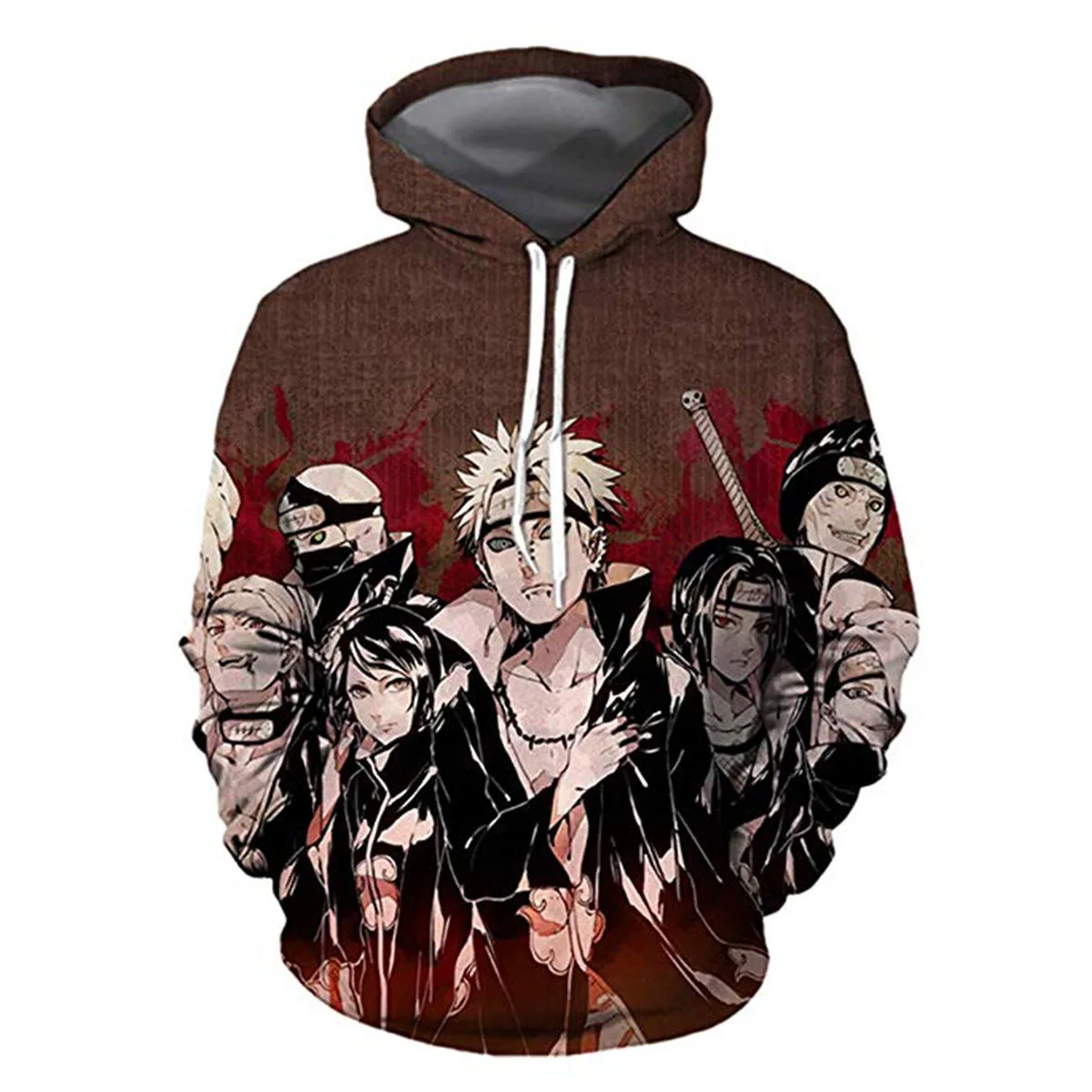 Боруто Куртка с капюшоном для девочек Для мужчин 3D плащ Акацуки Учиха Itach Косплэй