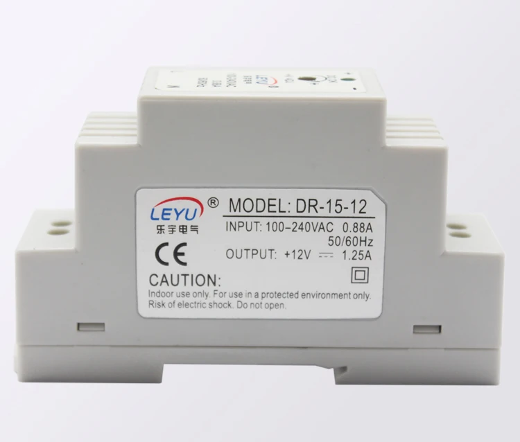 DIN Rail экономичный стиль 15 Вт Мощность DR-15-12 выход 12 В 1.25A импульсный источник питания