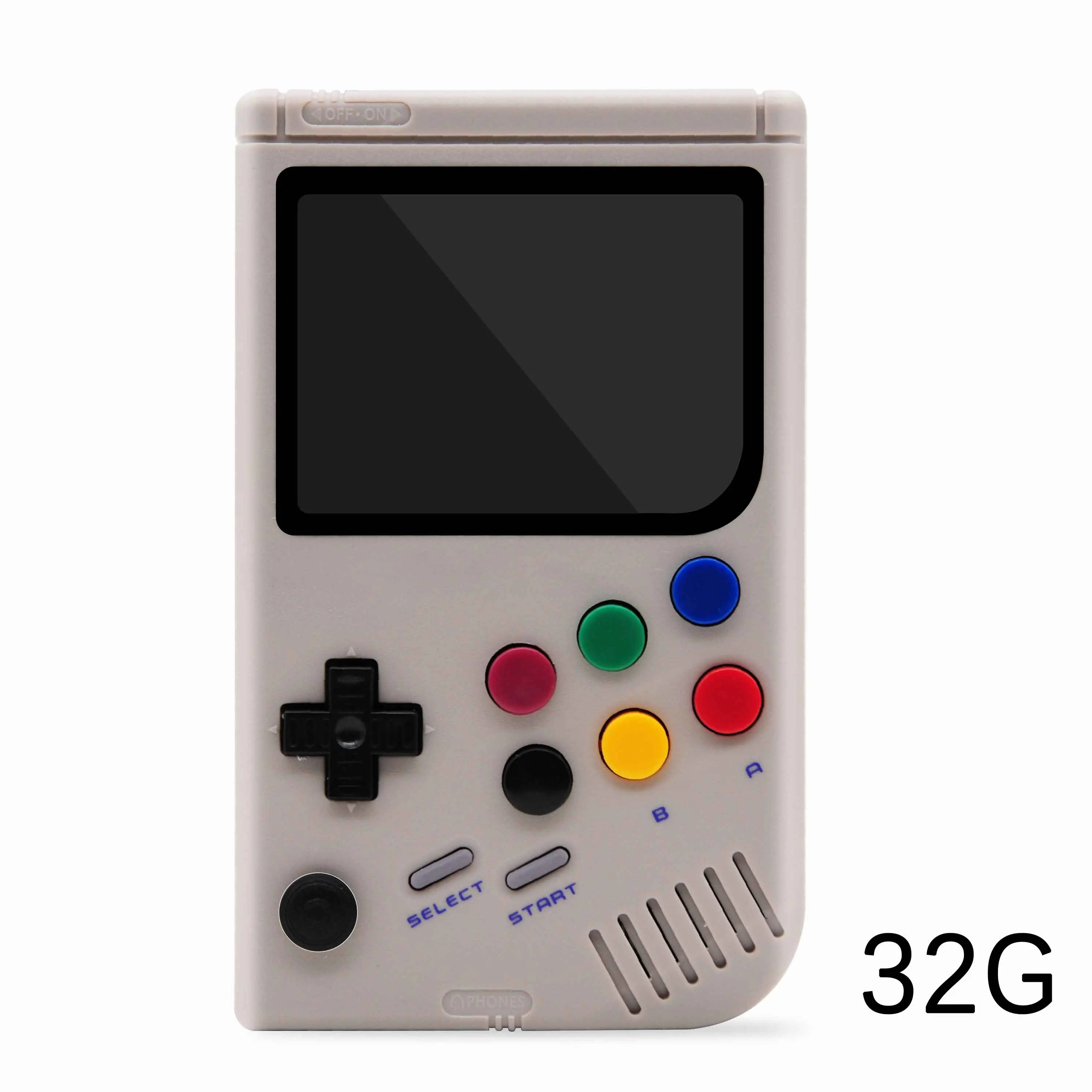 Gray 32G Dikdoc LCL-Pi Ретро видео игровая консоль плеер Raspberry Pi boy 3B портативная игра с 3,5 дюймовым ips экраном встроенные 10000 игры - Цвет: Gray 32G