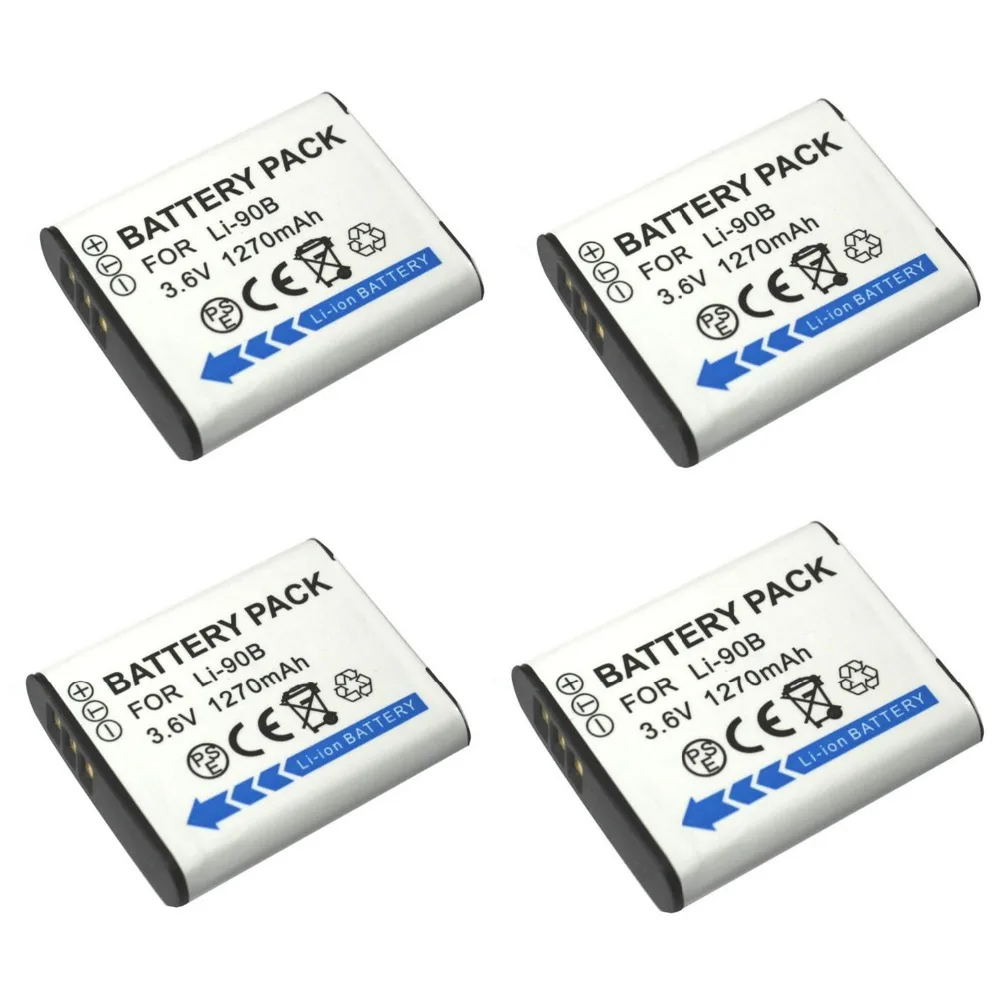 4 шт. 1270 мА · ч|li 92b|for olympusolympus battery |