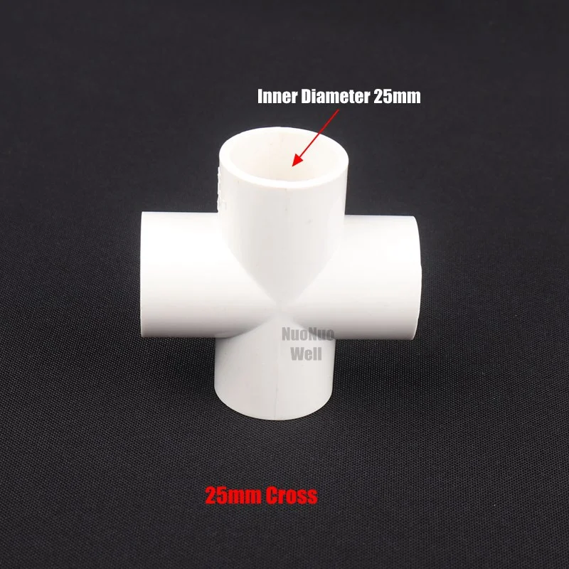 25mm Cross 10 шт. 25 мм все-Out белое соединение из ПВХ аквариума сельскохозяйственных теплиц орошения сада водопровод соединитель фитинги быстрые соединения - Цвет: 25mm Cross