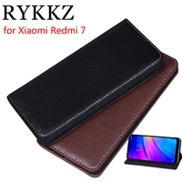 rykkz luxury leather flip cover for xiaomi redmi 7 6 26 protective mobile phone case leather cover for xiaomi redmi 7 note 7
