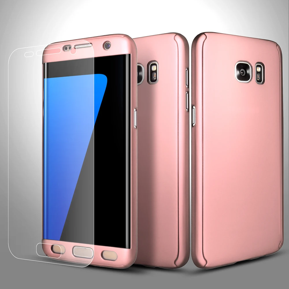 S7/S7 Edge чехол Roybens 360 градусов Полная защита корпуса для samsung Galaxy S7 мягкая защитная