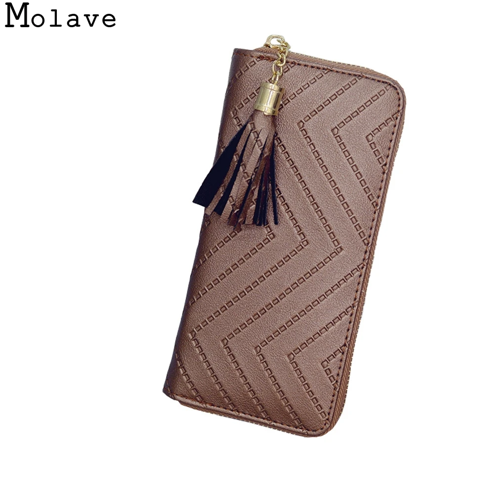 Кошелек MOLAVE nov20 высококачественный из коровьей кожи на молнии|f wallet|fashion walletquality