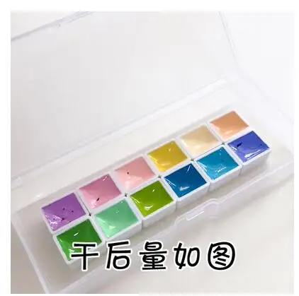 Япония Holbein aquarella конфеты-цветные акварельные HWC акварельные краски Expert Macarons Сладкая не-дружественная прозрачная упаковка - Цвет: 1.8ML 12 colors