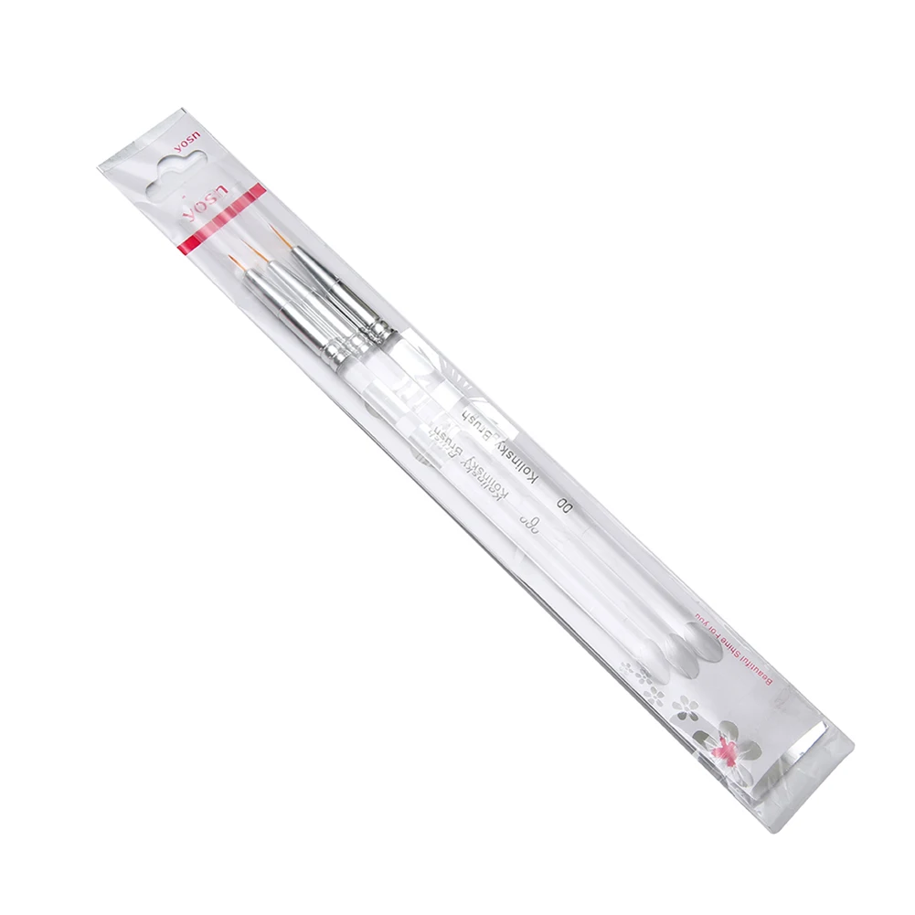 3 шт. модные полезные прозрачные ручки для дизайна ногтей инструмент маникюра