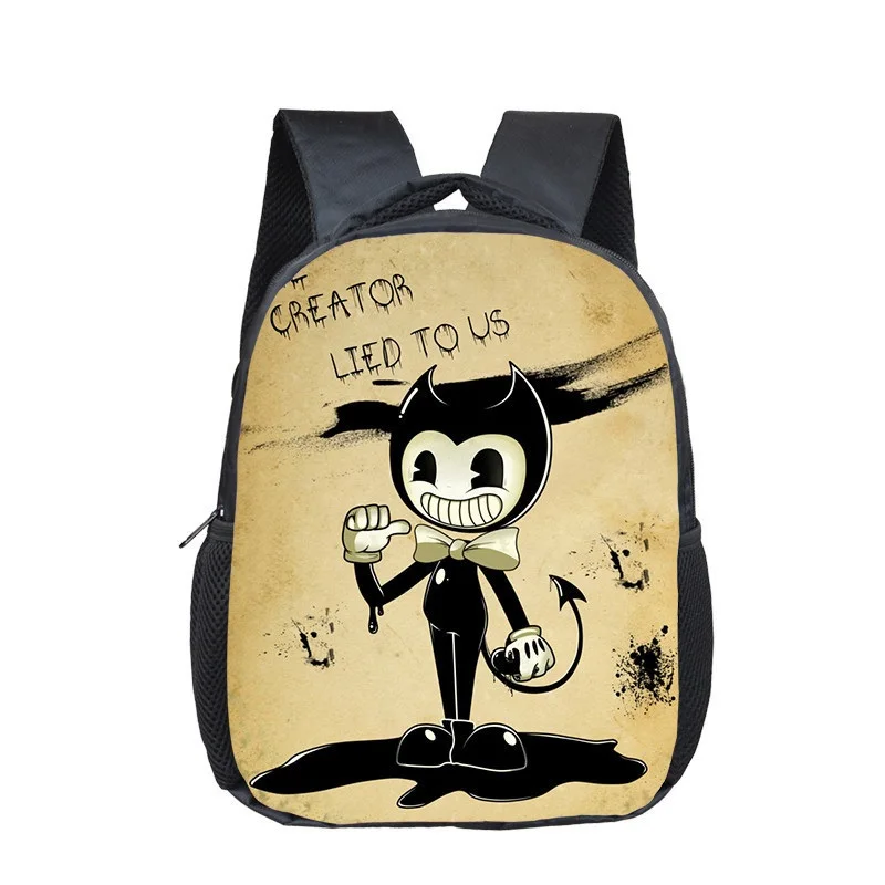 Bendy 11 16 дюймов Бенди и машина чернил рюкзак для детей школьные сумки для мальчиков и девочек Повседневный рюкзак для путешествий Мультфильм Mochila школьные подарки - Цвет: Bendy 11