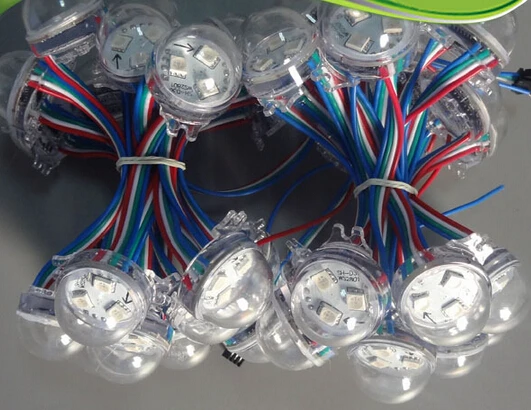 Пиксельные модули WS2801 100 шт. 30 мм IC светодиодный RGB 5050 SMD светодиодные