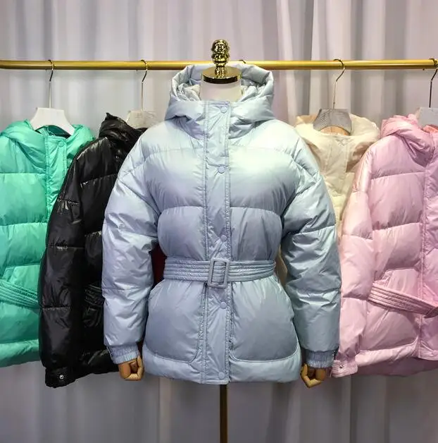 silver grey Женское пуховое пальто, зимняя куртка, женская пуховая парка, женское свободное теплое пальто, зимнее пальто, белая пуховая куртка, Женское пальто - Цвет: silver grey