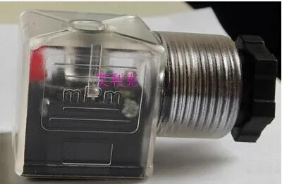 Бесплатная доставка 50 шт. DIN разъем коробка с винтом и прокладкой соленоиды