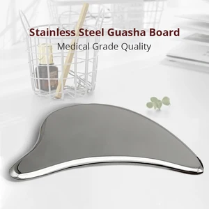 Массажный Инструмент Для Массажа Гуаша, прибор медицинского класса из нержавеющей стали, в форме спа, треугольной формы для лица