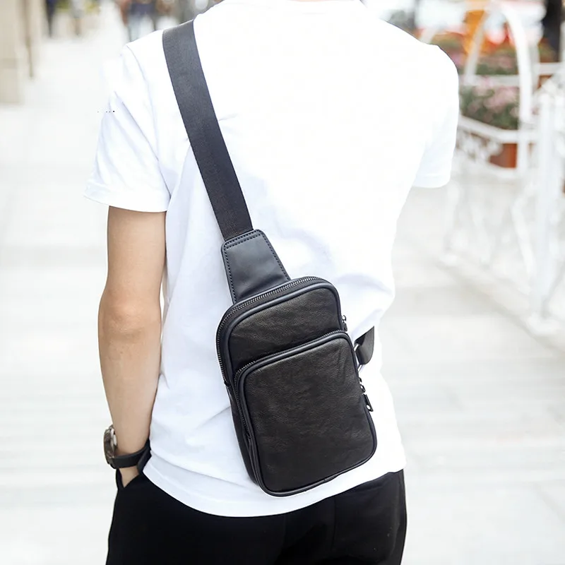 Кожаная нагрудная сумка Tidog в британском стиле для отдыха|chest bag|bag fbag fashion |
