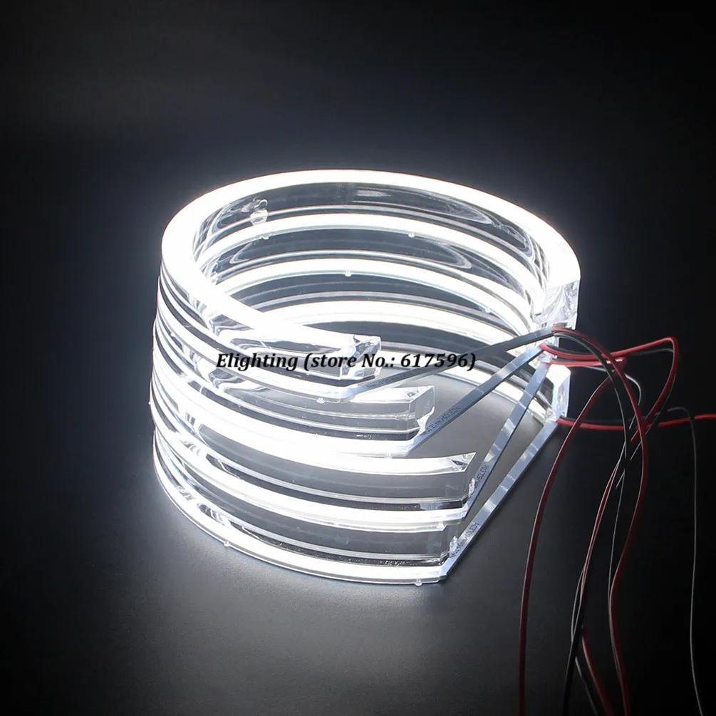 DTM M4 Стиль Кристалл SMD СВЕТОДИОДНЫЙ ангельские глазки Halo кольца фары DRL для BMW E46