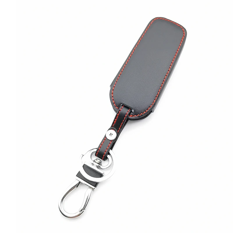 New Styles Car Key Leather Case Cover Skin Holder for Volkswagen Passat 3C B6 B7 DC 3 Buttons Smart Fob Remote Protective Shell |