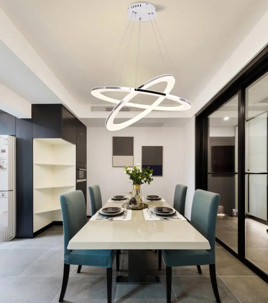 Современная светодиодный дожественная светодиодная люстра из АБС пластика