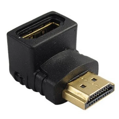 Лучший бренд BestOfferBuy Adaptateur AV видео HDMI мужские Vers Femelle Avec Coude Angle Droit A 90 Degres|Кабели VGA| |