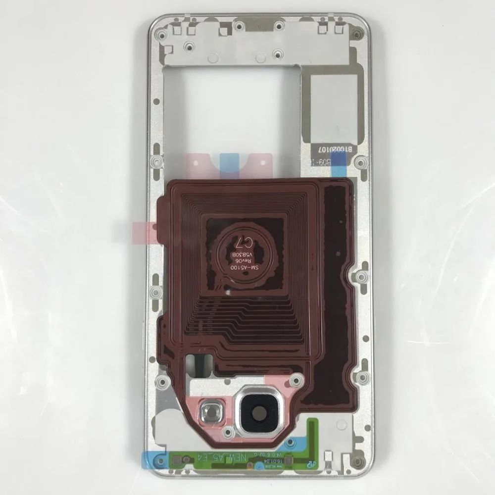 

Чехол для корпуса средней рамки с кнопками регулировки громкости для A5 2016 A510 средняя задняя рамка Шасси пластина заменяемая рамка