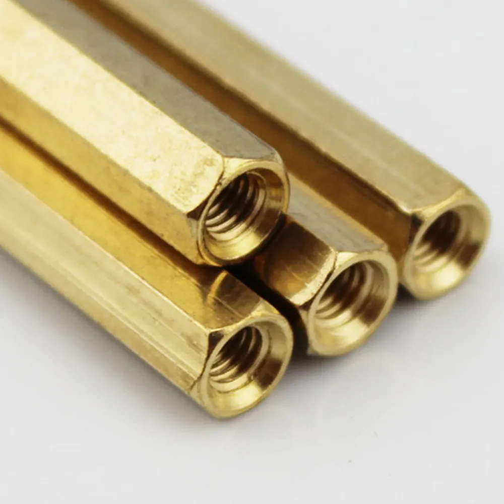 Шестигранная прокладка из медных материалов M3 внутренняя нить 1 шт. бесплатная