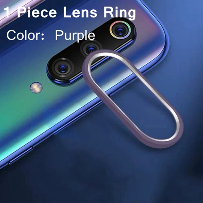 Кольцо для объектива камеры для Xiaomi mi 9 SE 9SE 9T Pro защита экрана Glas металлическое кольцо для камеры на Xio mi Red mi Note 7 K20 Pro - Цвет: Purple Only Ring