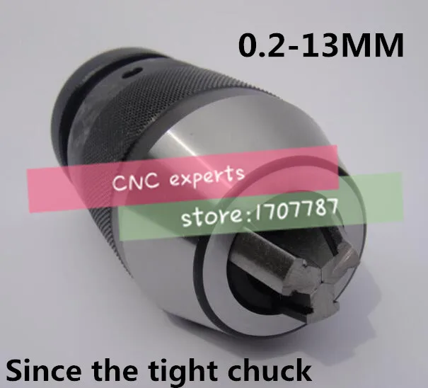 

Taper B16, 0.2-13mm Medium-sized keyless drill chuck closefisted drill chuck, accuracy: less than 0.1mm
