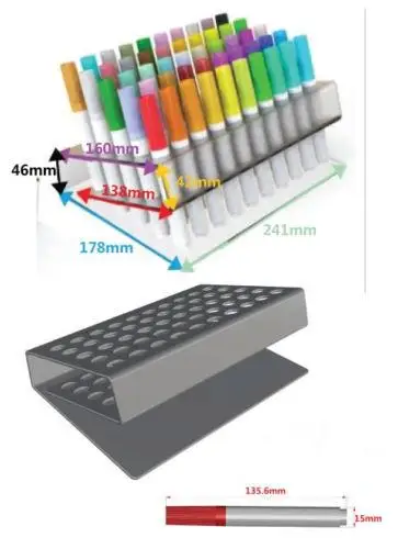 Акриловая стойка держатель для маркера настольный органайзер карандашей и