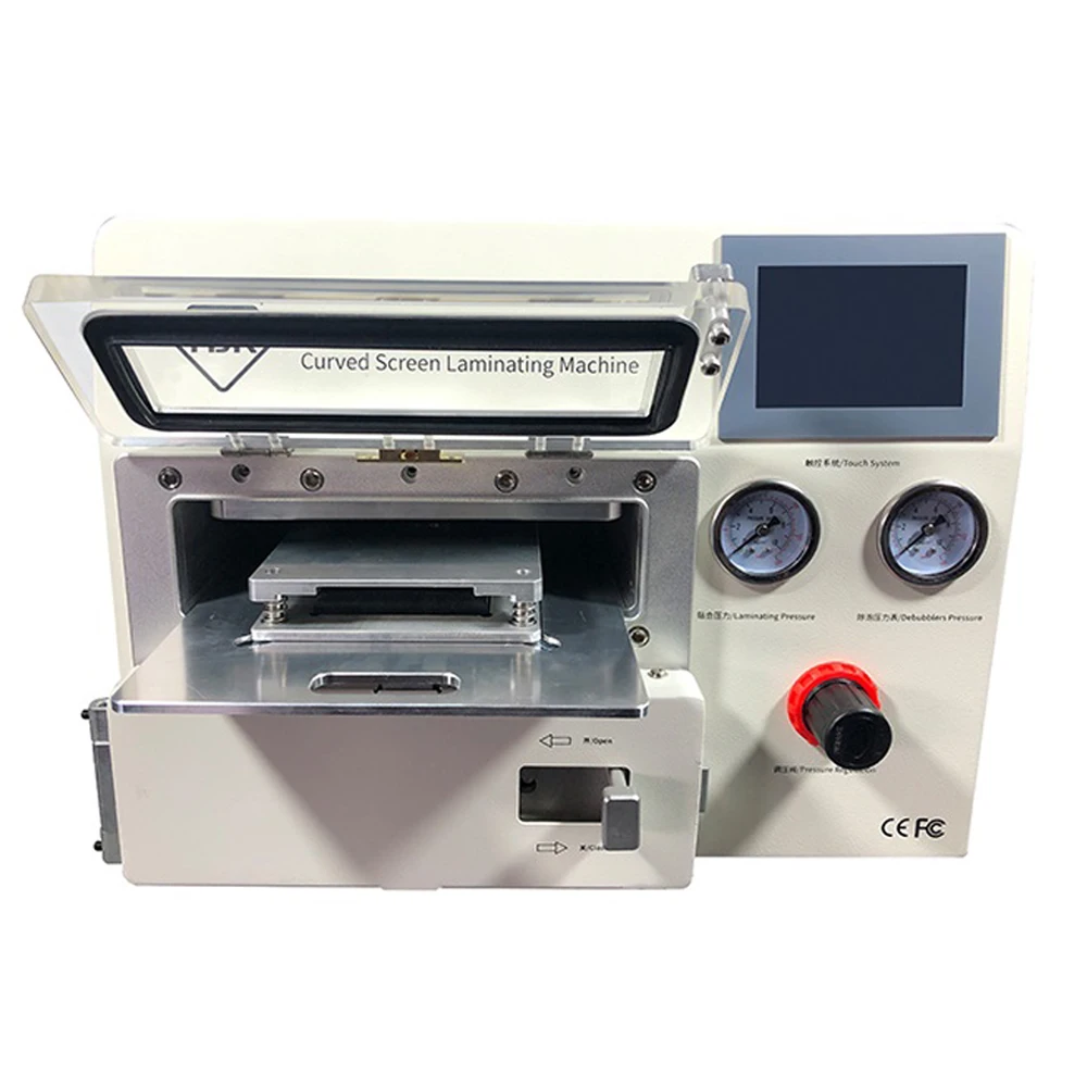 Машина для удаления пузырьков с ЖК экраном и изогнутыми краями ремонта экрана