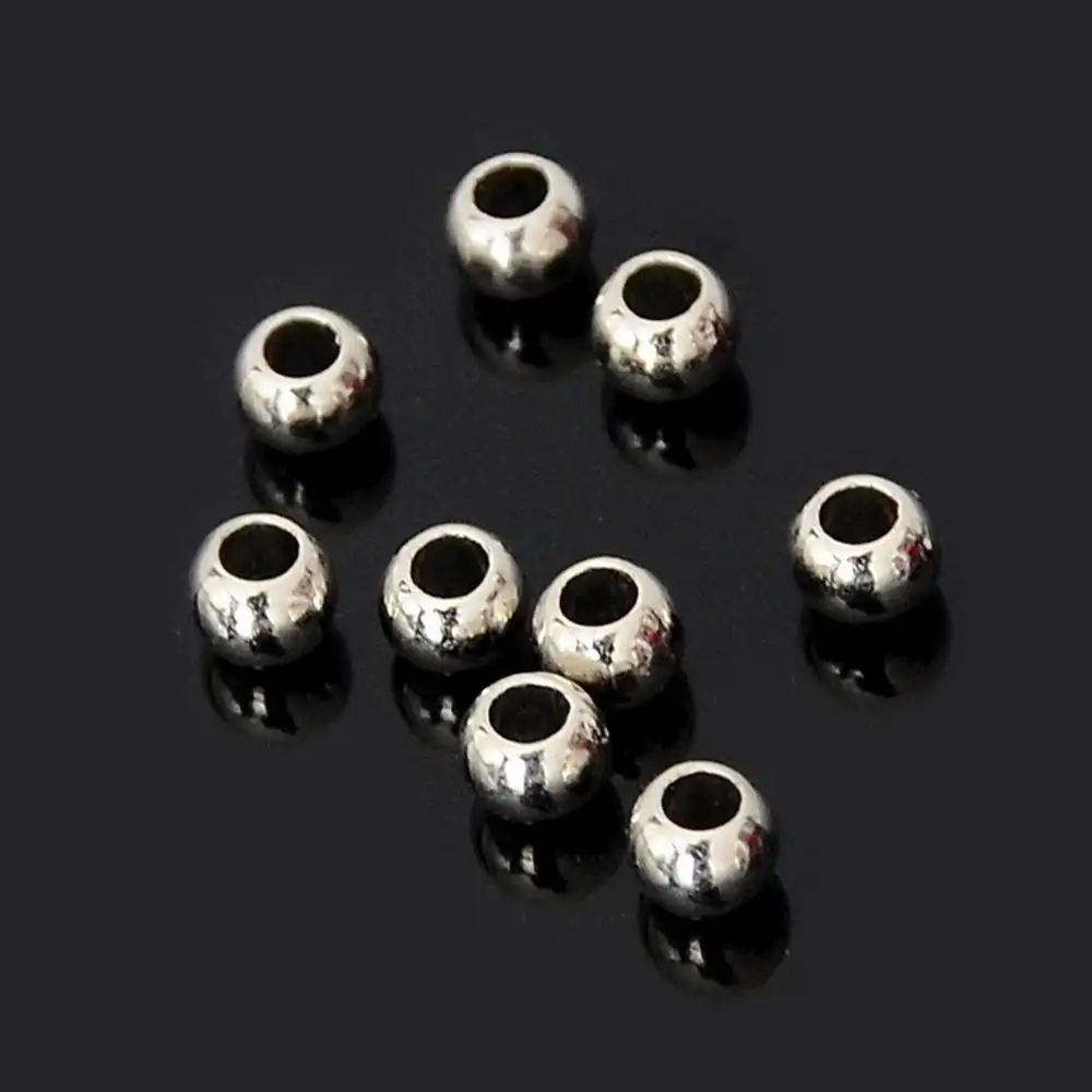 Бусины с большим отверстием для браслета ожерелья ювелирных изделий 1000 шт. 5 мм CCB