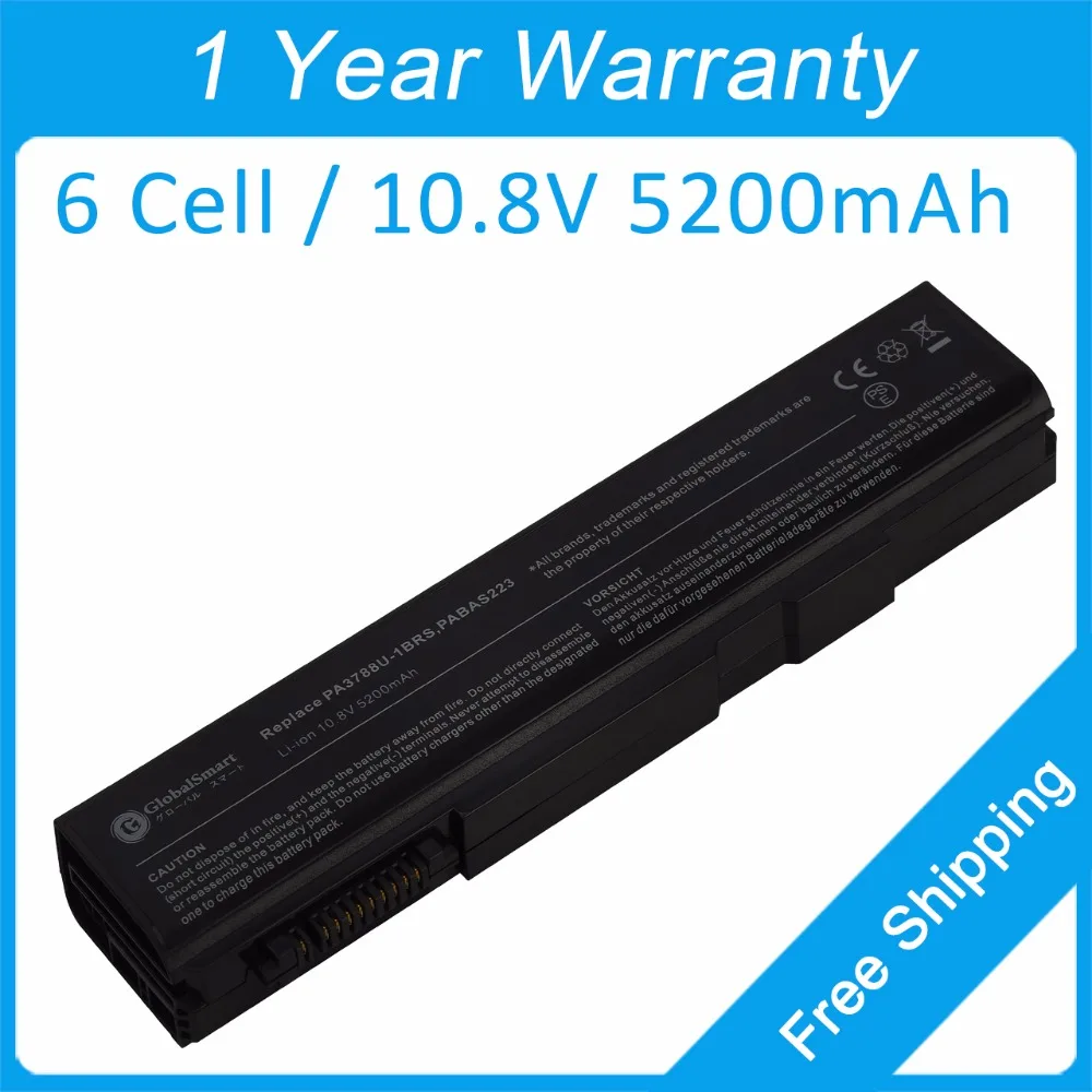 

6 cell 5200mah laptop battery for Toshiba Dynabook Satellite PB551 PB651 PXW/57LW PXW/59LW PA3786U-1BRS PABAS221 PABAS222